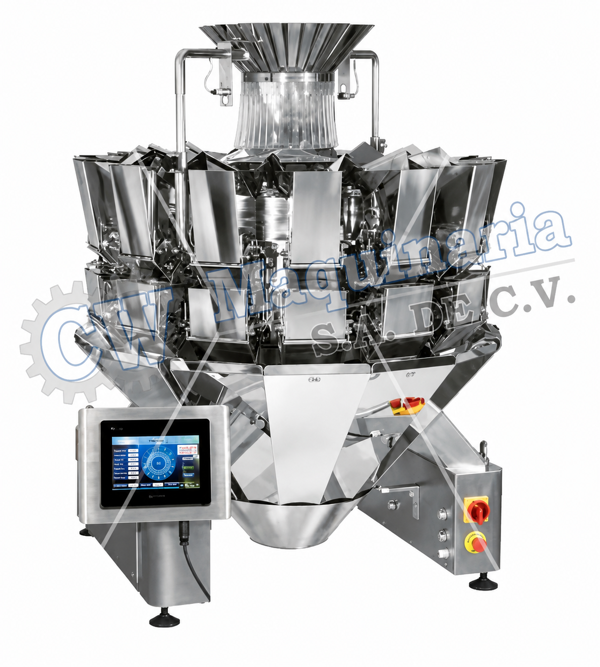 Báscula Multicabezal de 14 Contenedores de 2.5 Lts CWTY-1A-M14L2.5